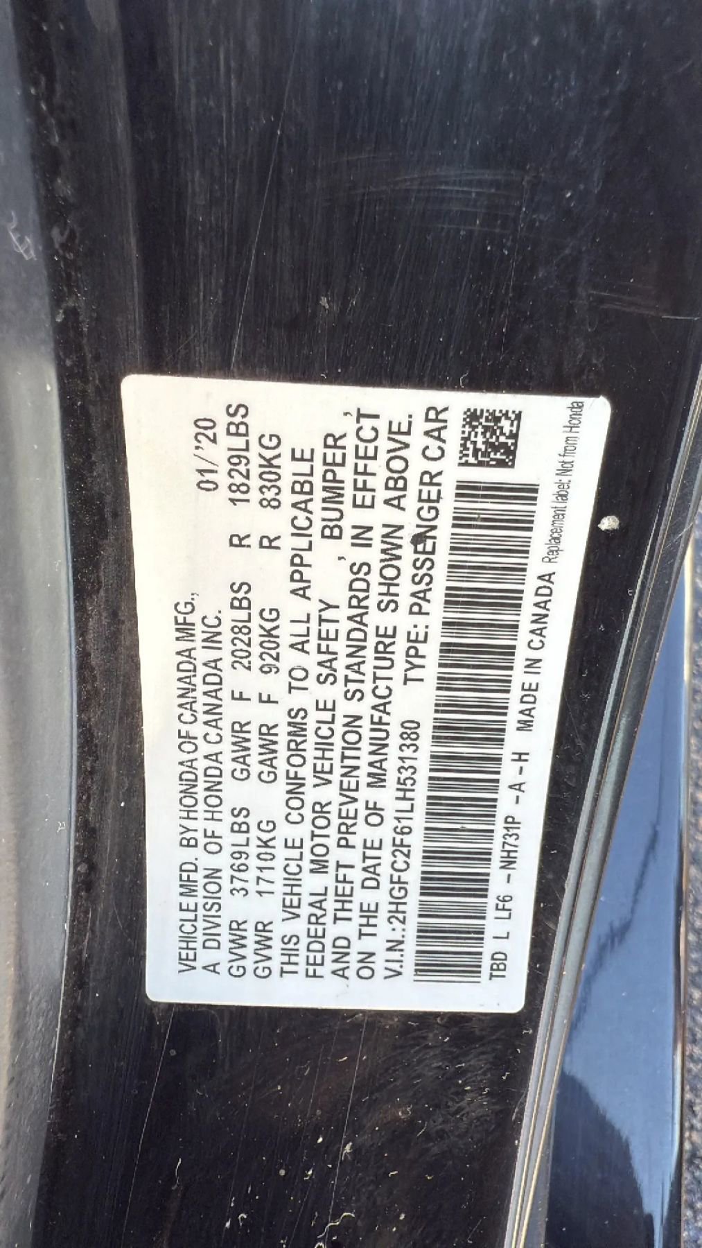 Used 2020 Honda Civic LX image 29