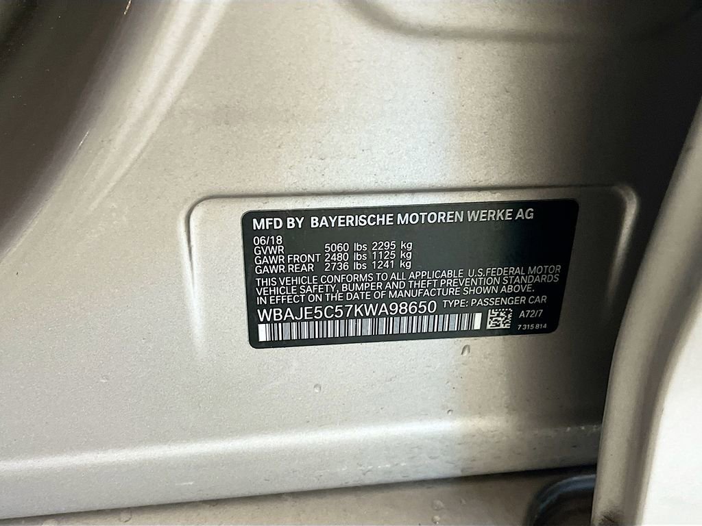 Used 2019 BMW 540i w/ Convenience Package RWD image 33