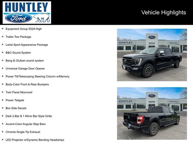 Used 2022 Ford F150 Lariat w/ Equipment Group 502A High image 2