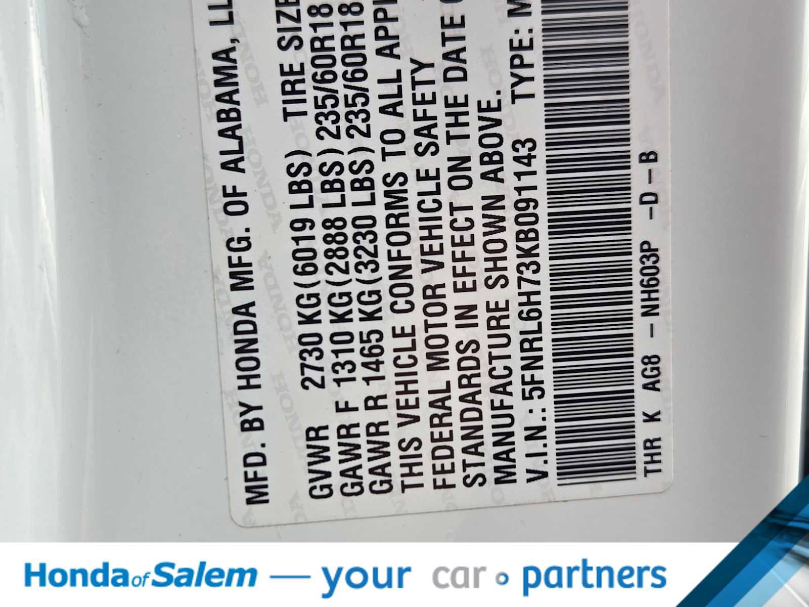 Used 2019 Honda Odyssey EX-L image 21