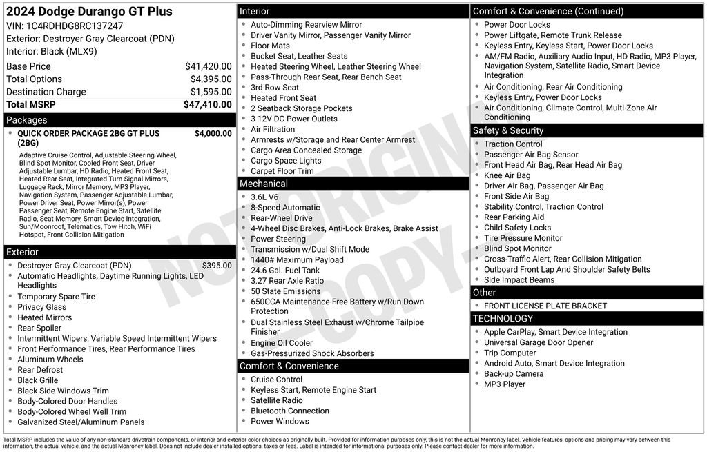 Used 2024 Dodge Durango GT image 42