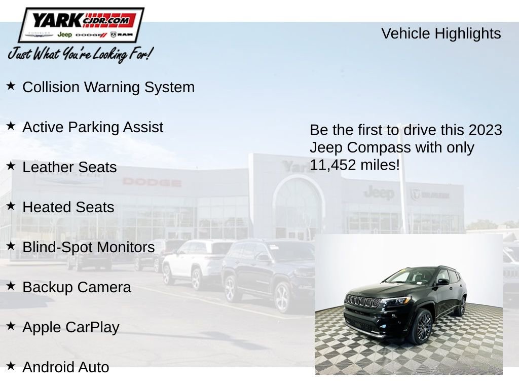 Certified 2023 Jeep Compass High Altitude AWD/4WD image 13