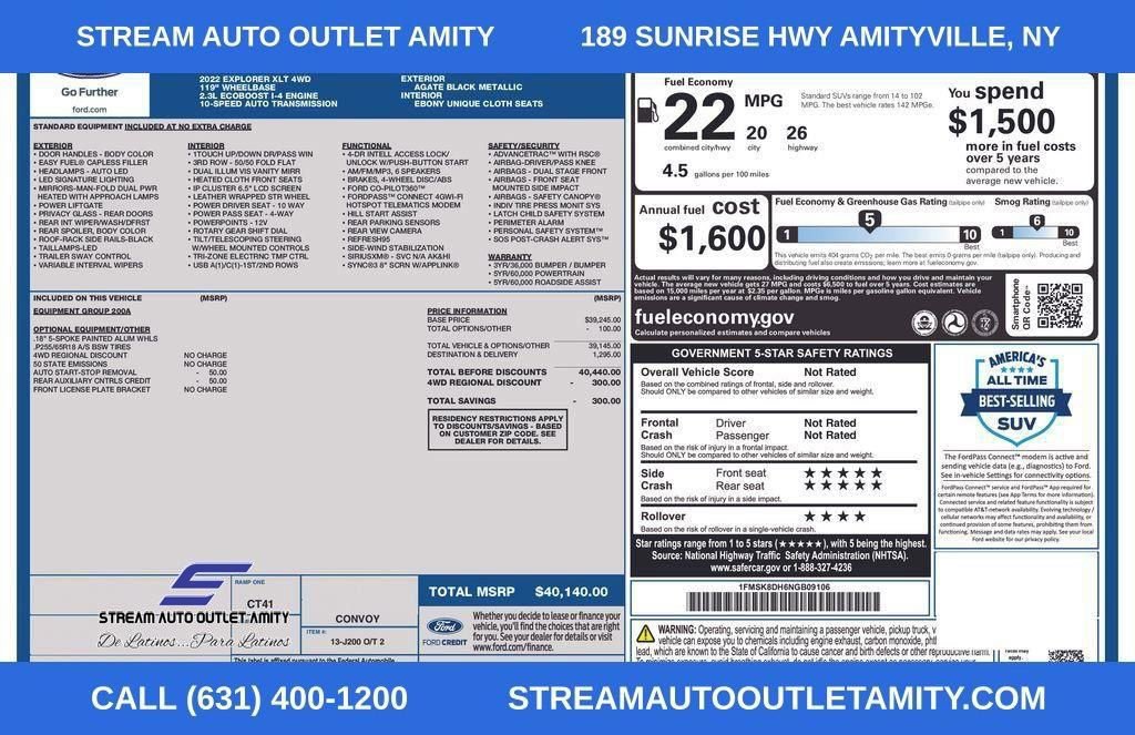Used 2022 Ford Explorer XLT image 48