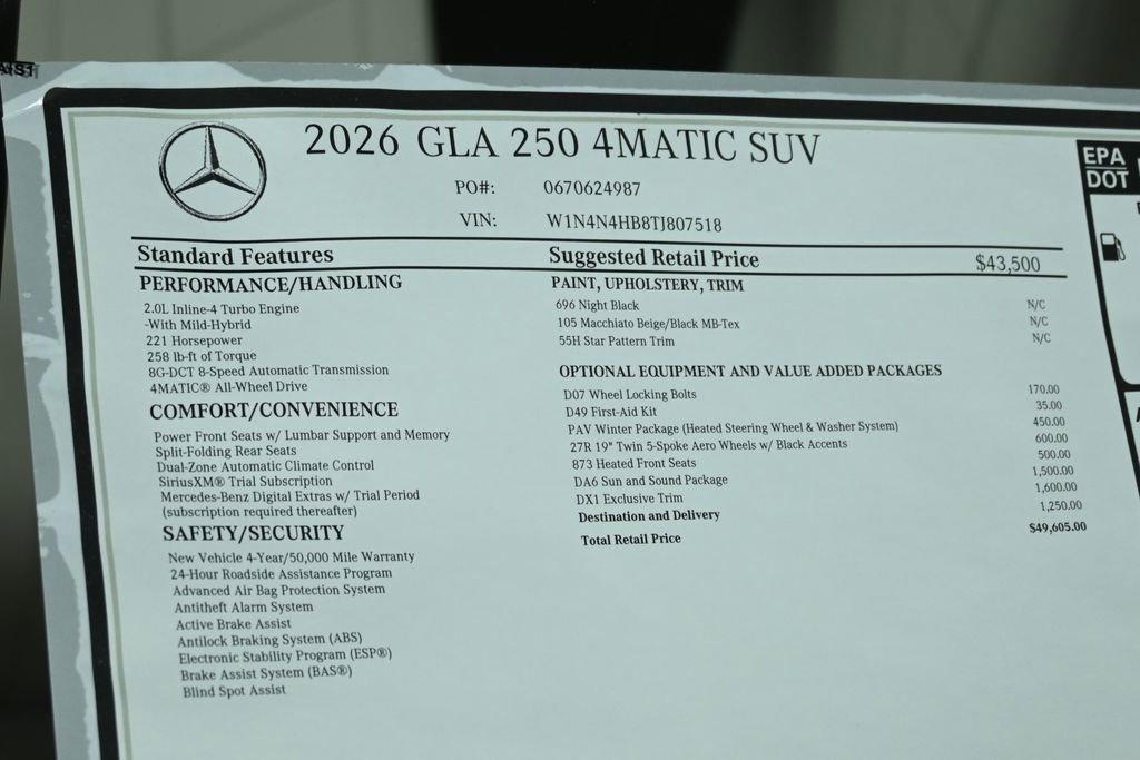 Used 2026 Mercedes-Benz GLA 250 4MATIC image 29