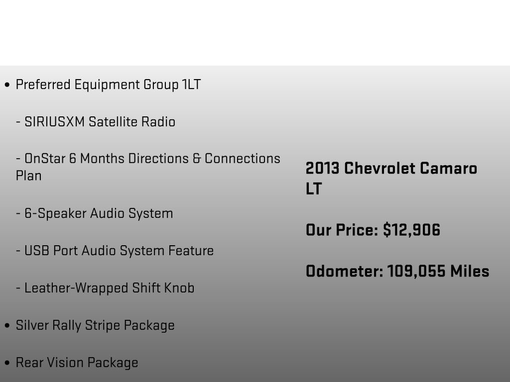 Used 2013 Chevrolet Camaro LT w/ RS Package image 18