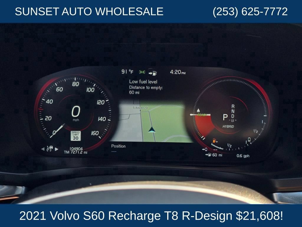 Used 2021 Volvo S60 T8 R-Design w/ Climate Package AWD/4WD image 36