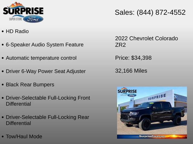 Used 2022 Chevrolet Colorado ZR2 w/ ZR2 Midnight Special Edition AWD/4WD image 24