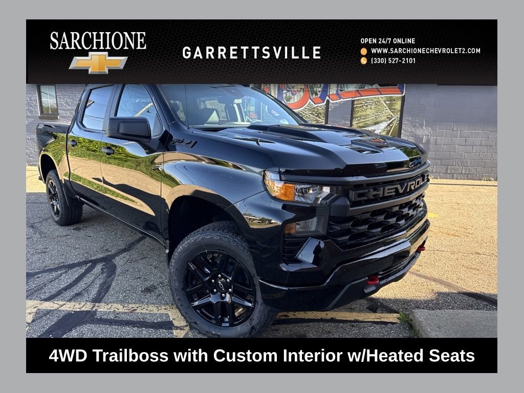 New 2026 Chevrolet Silverado 1500 Custom Trail Boss w/ LPO, Dark Essentials Package AWD/4WD image 1