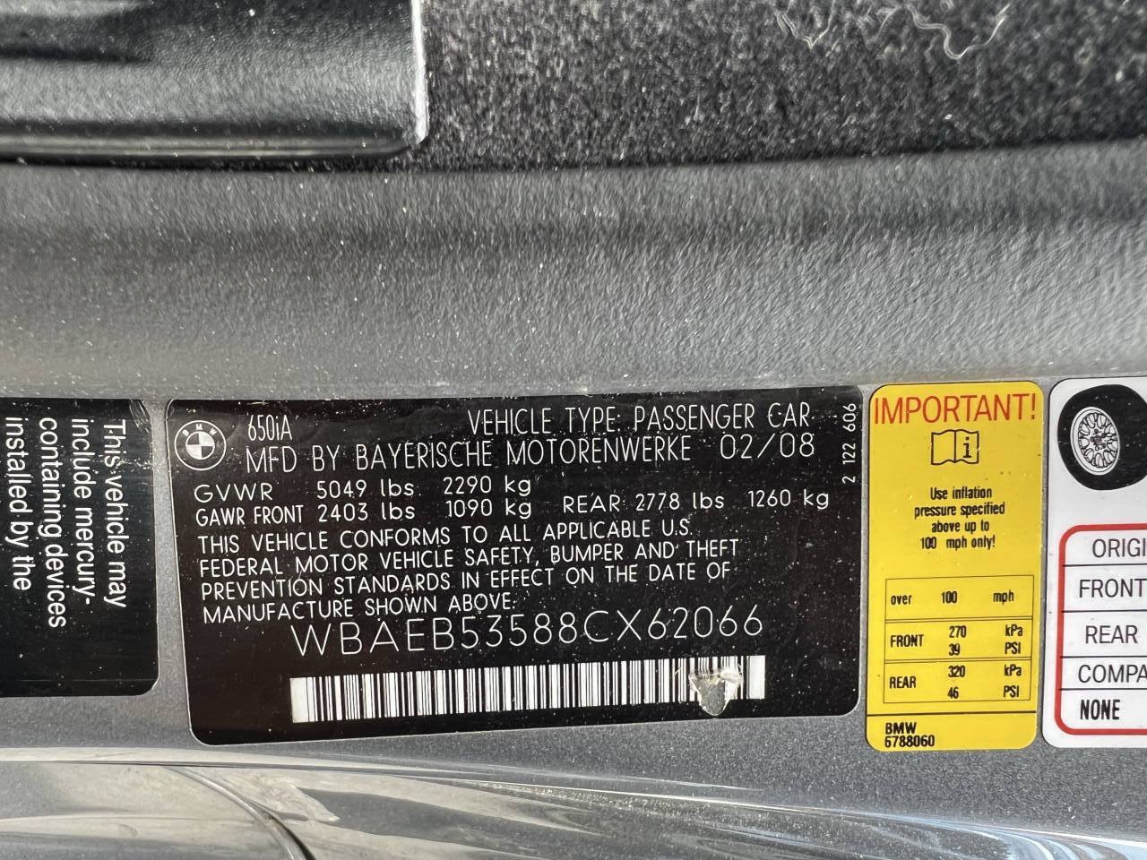 Used 2008 BMW 650i Convertible RWD image 16