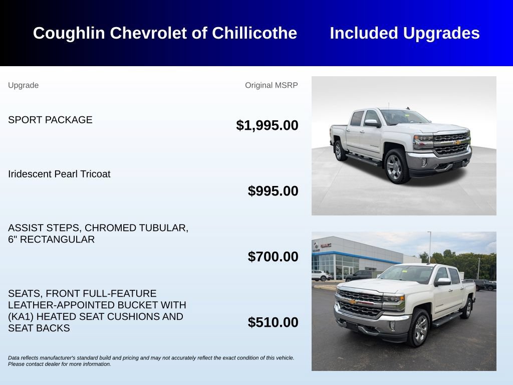 Used 2018 Chevrolet Silverado 1500 LTZ w/ Sport Package AWD/4WD image 3