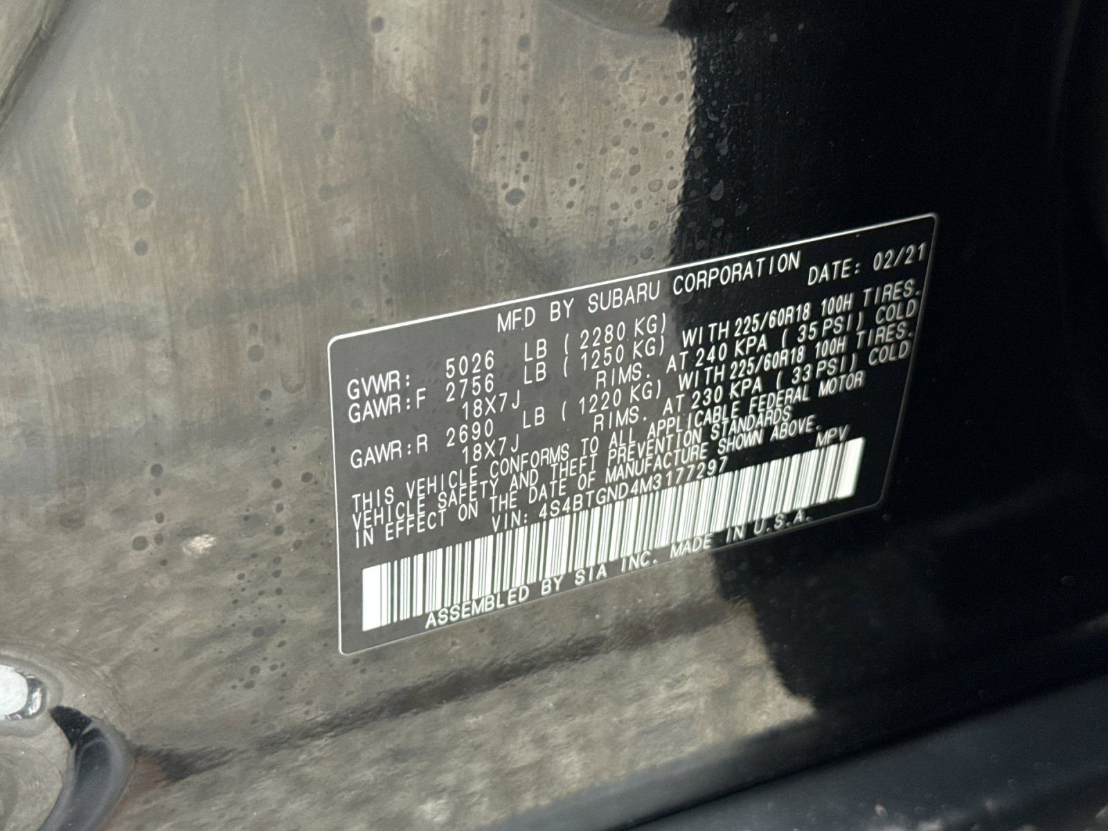 Used 2021 Subaru Outback Limited XT image 36