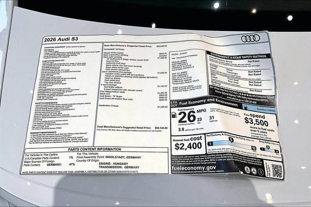 New 2026 Audi S3 Premium AWD/4WD image 14