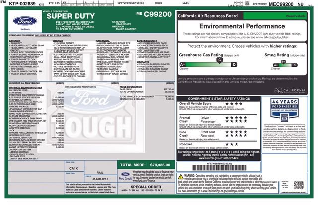 Used 2021 Ford F250 Lariat w/ Lariat Ultimate Package image 8