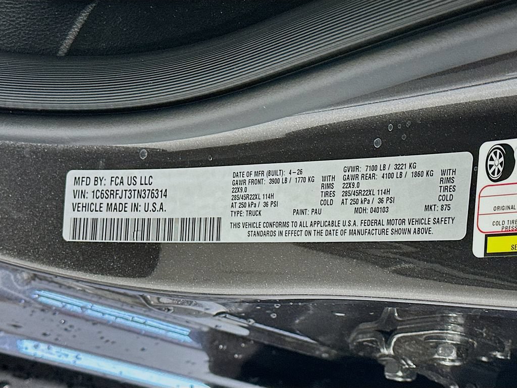 New 2026 RAM 1500 Laramie w/ Night Edition AWD/4WD image 19