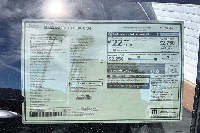 New 2026 Jeep Grand Cherokee Laredo image 16