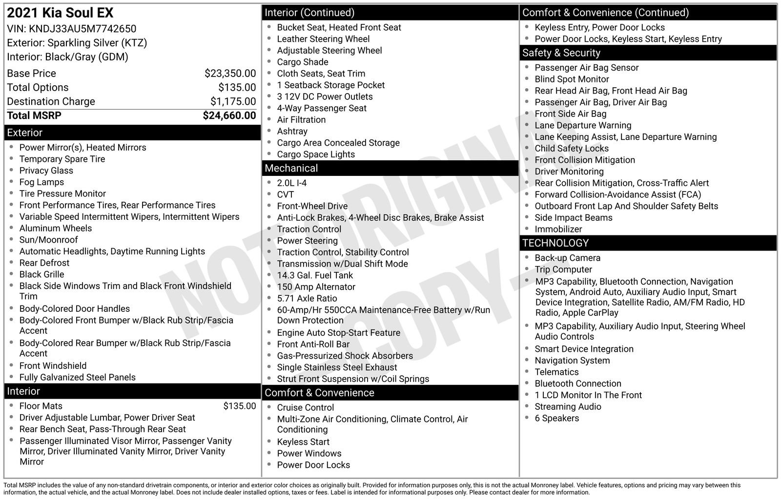 Certified 2021 Kia Soul EX FWD image 17