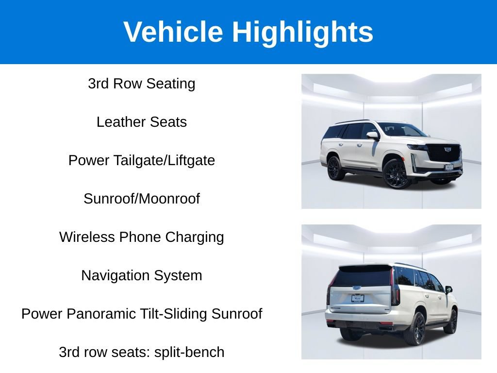 Used 2022 Cadillac Escalade Sport Platinum w/ LPO, ONYX Package AWD/4WD image 2