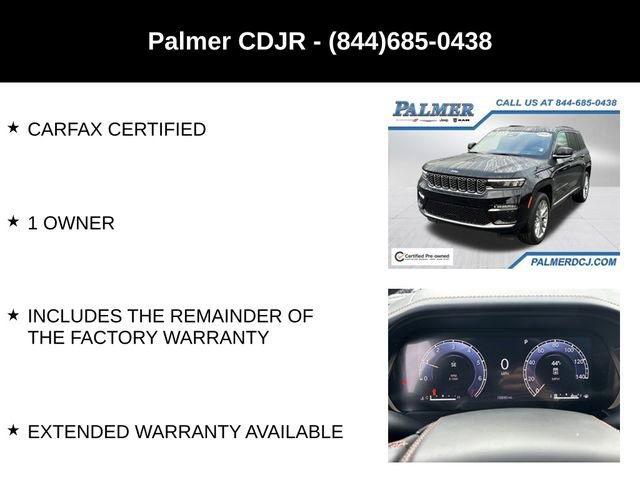 Certified 2024 Jeep Grand Cherokee Summit w/ Adv Protech Group IV image 30
