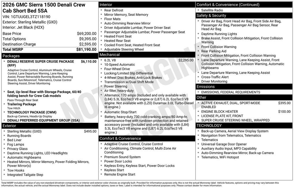 New 2026 GMC Sierra 1500 Denali image 6