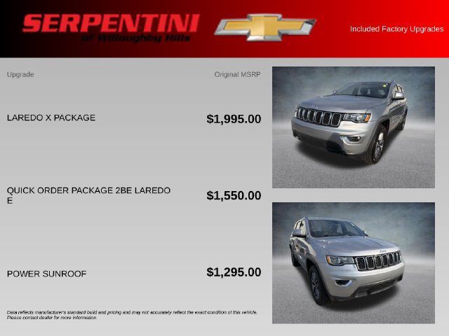 Used 2020 Jeep Grand Cherokee Laredo w/ Laredo X Package AWD/4WD image 4