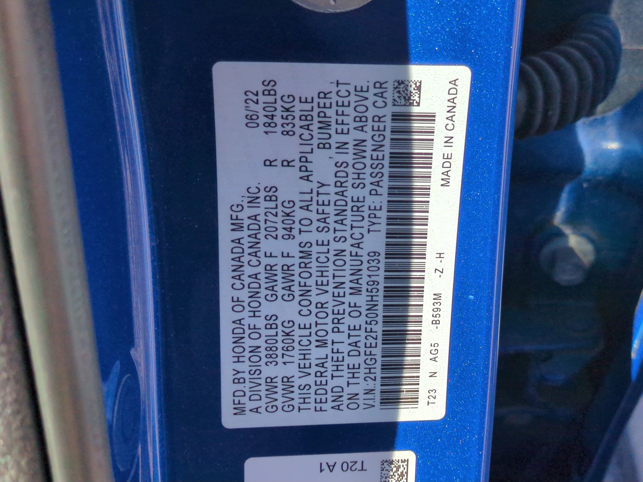 Used 2022 Honda Civic Sport image 36