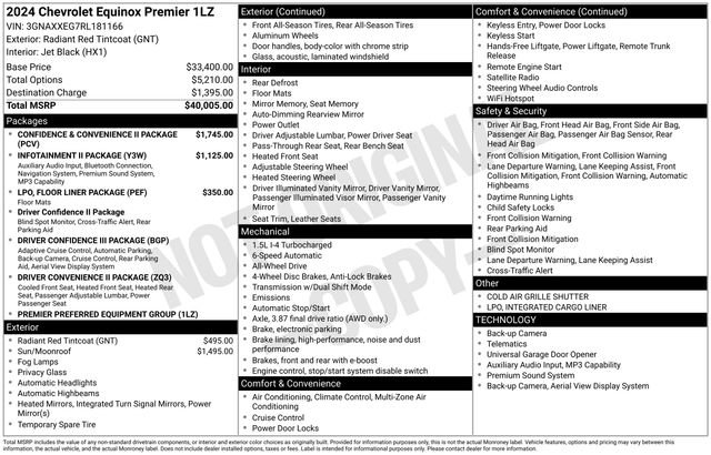 Used 2024 Chevrolet Equinox Premier AWD/4WD image 2