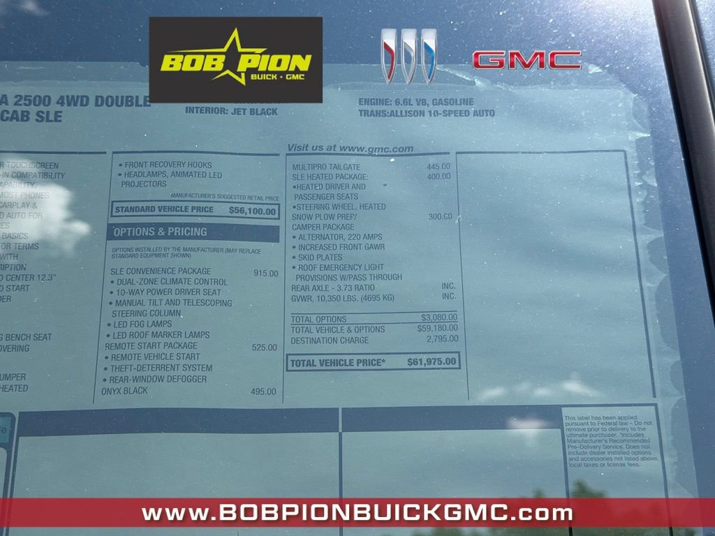 New 2026 GMC Sierra 2500 SLE w/ SLE Convenience Package AWD/4WD image 8