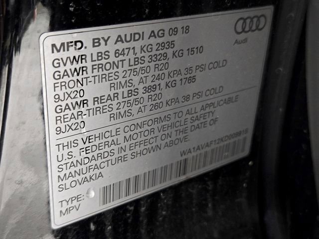 Used 2019 Audi Q8 Premium w/ Convenience Package image 27