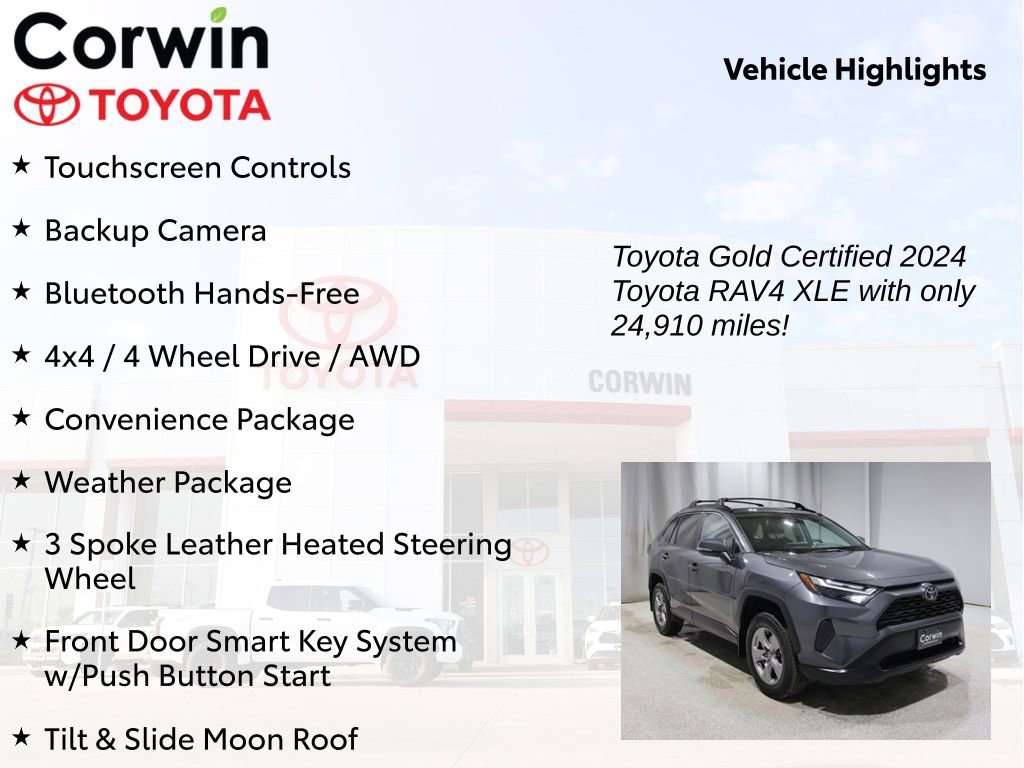 Certified 2024 Toyota RAV4 XLE w/ Convenience Package image 9