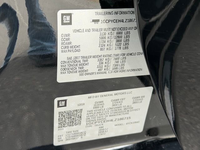 Certified 2020 Chevrolet Silverado 1500 Custom Trail Boss w/ Custom Convenience Package image 22