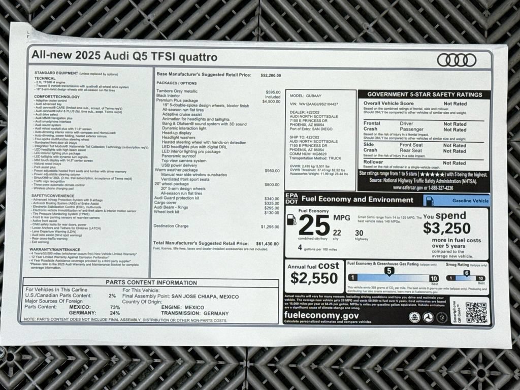 Used 2025 Audi Q5 Premium Plus AWD/4WD image 9