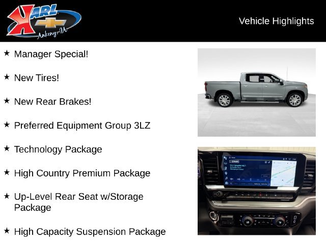 Certified 2024 Chevrolet Silverado 1500 High Country w/ High Country Premium Package AWD/4WD image 2