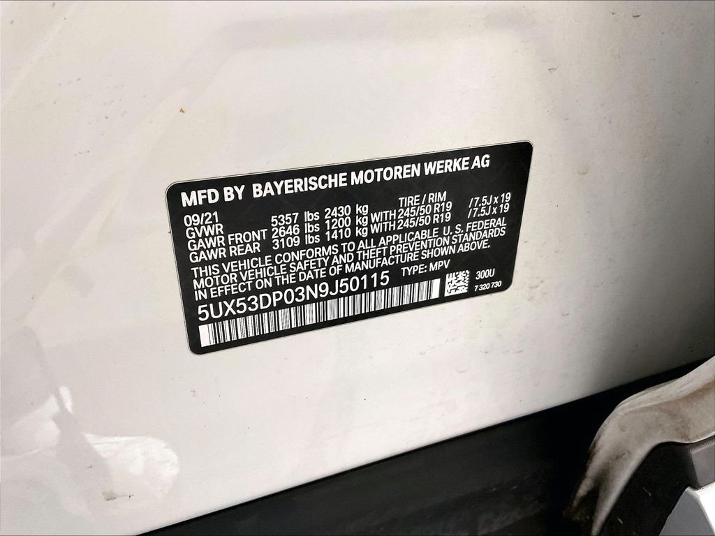 Used 2022 BMW X3 xDrive30i w/ Convenience Package AWD/4WD image 33