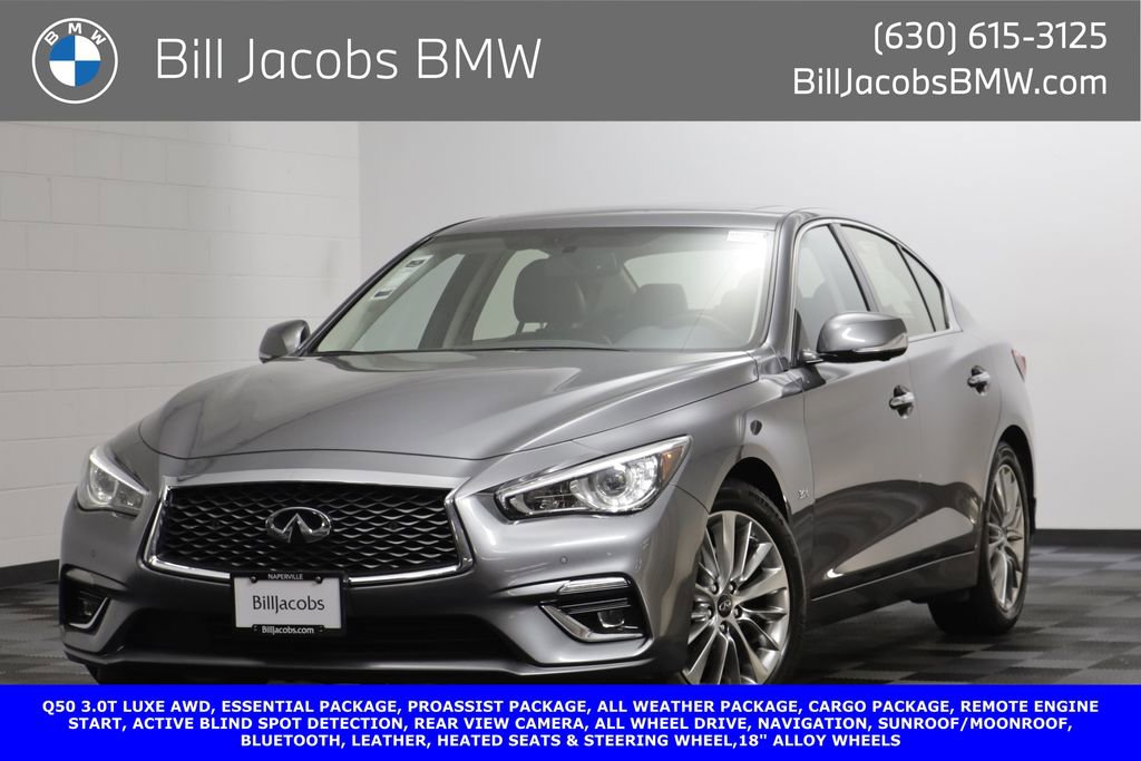 Used 2019 INFINITI Q50 Luxe w/ Essential Package (3.0T Luxe) AWD/4WD image 1