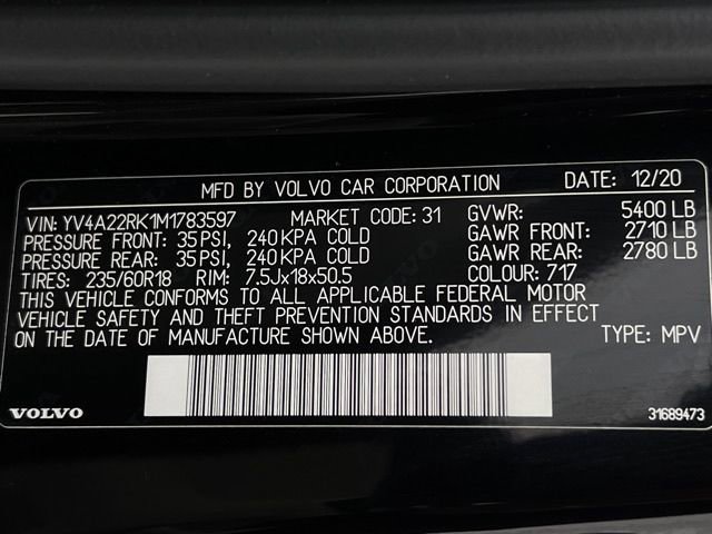 Used 2021 Volvo XC60 T6 Momentum w/ Premium Package AWD/4WD image 24