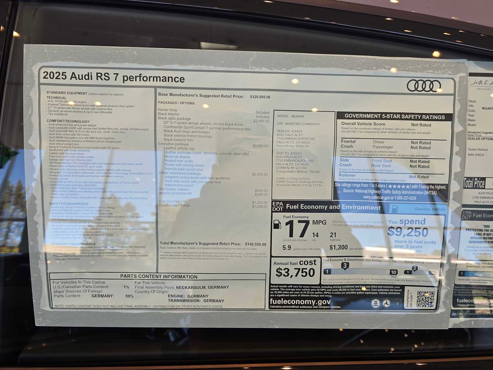 New 2025 Audi RS 7 Performance image 20
