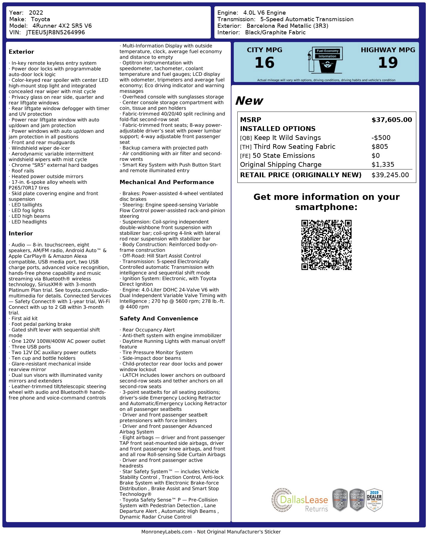 Used 2022 Toyota 4Runner SR5 image 3