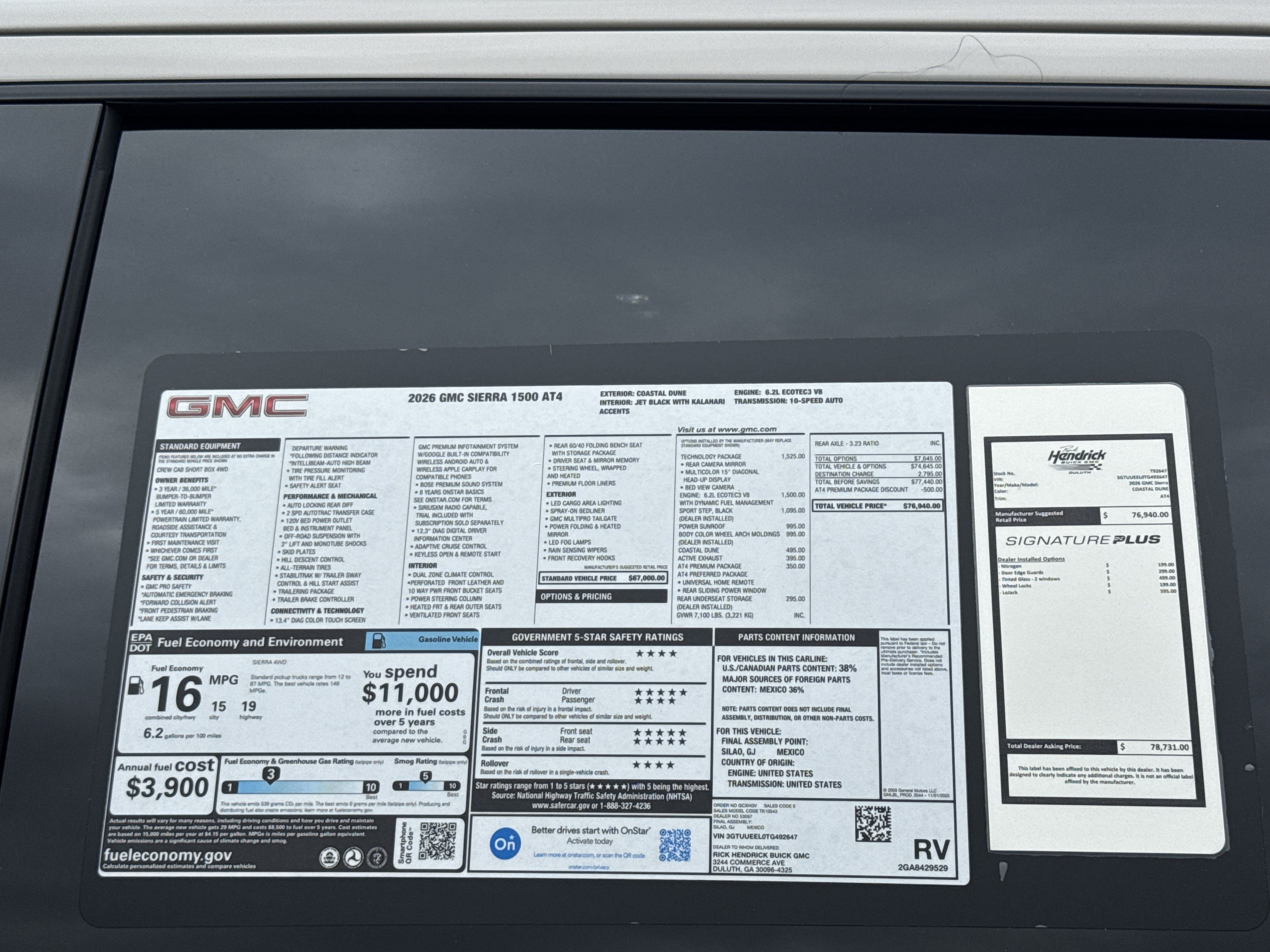 New 2026 GMC Sierra 1500 AT4 w/ AT4 Premium Package AWD/4WD image 38