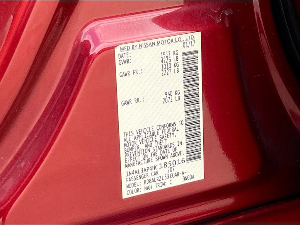 Used 2017 Nissan Altima 2.5 SL w/ Moonroof Package image 13