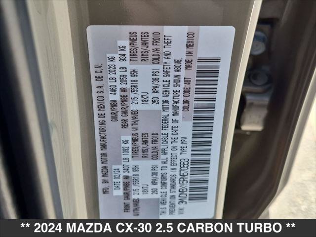 Used 2024 MAZDA CX-30 Carbon AWD/4WD image 23