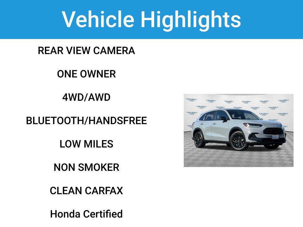 Certified 2025 Honda HR-V Sport image 7