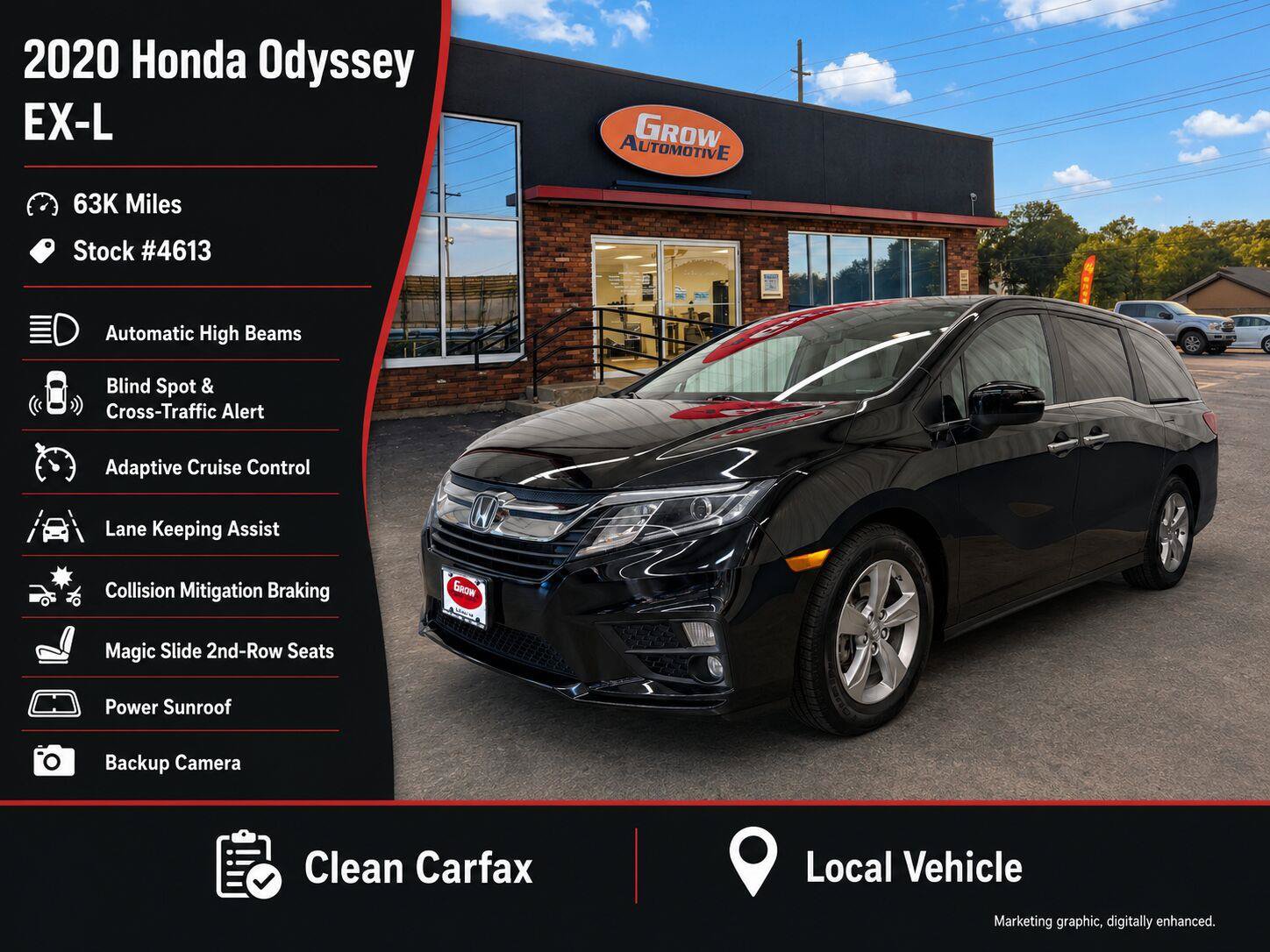 Used 2020 Honda Odyssey EX-L image 7