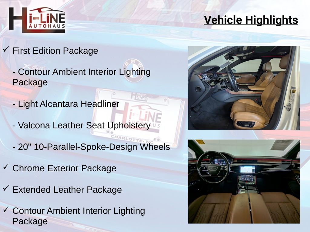 Used 2019 Audi A8 L 4.0T w/ First Edition Package AWD/4WD image 24