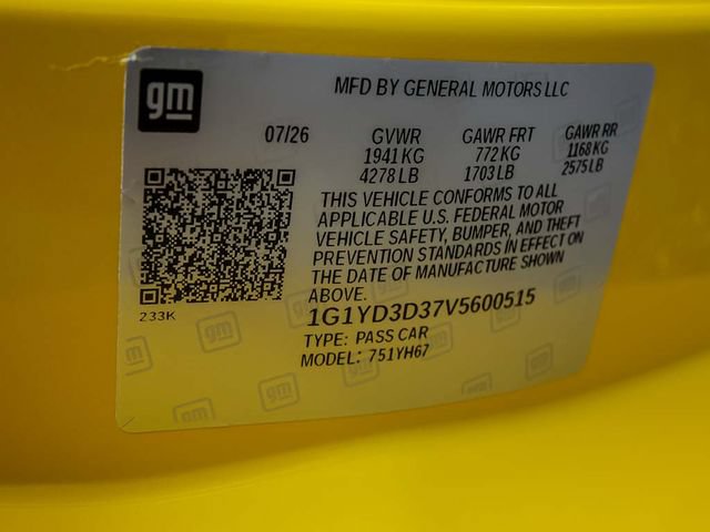 New 2027 Chevrolet Corvette Z06 w/ Battery Protection Package RWD image 26