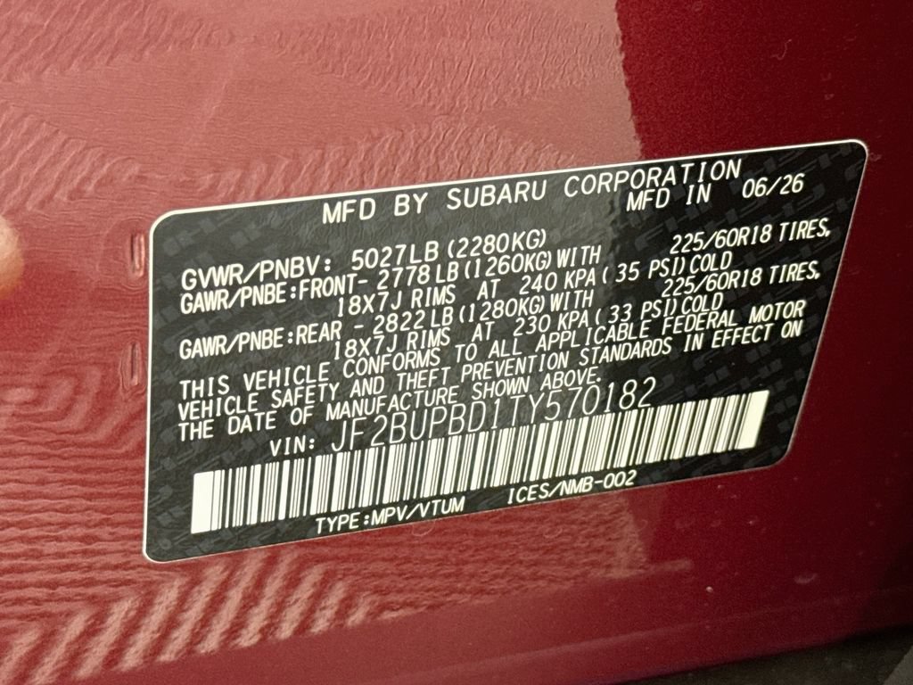 New 2026 Subaru Outback Premium AWD/4WD image 33