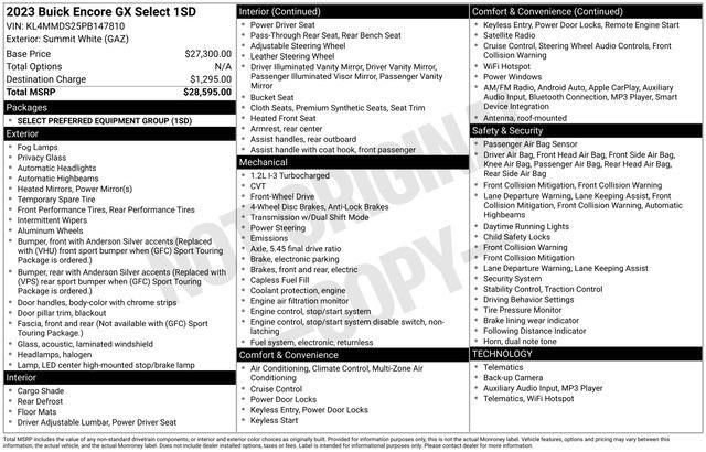 Used 2023 Buick Encore GX Select image 7