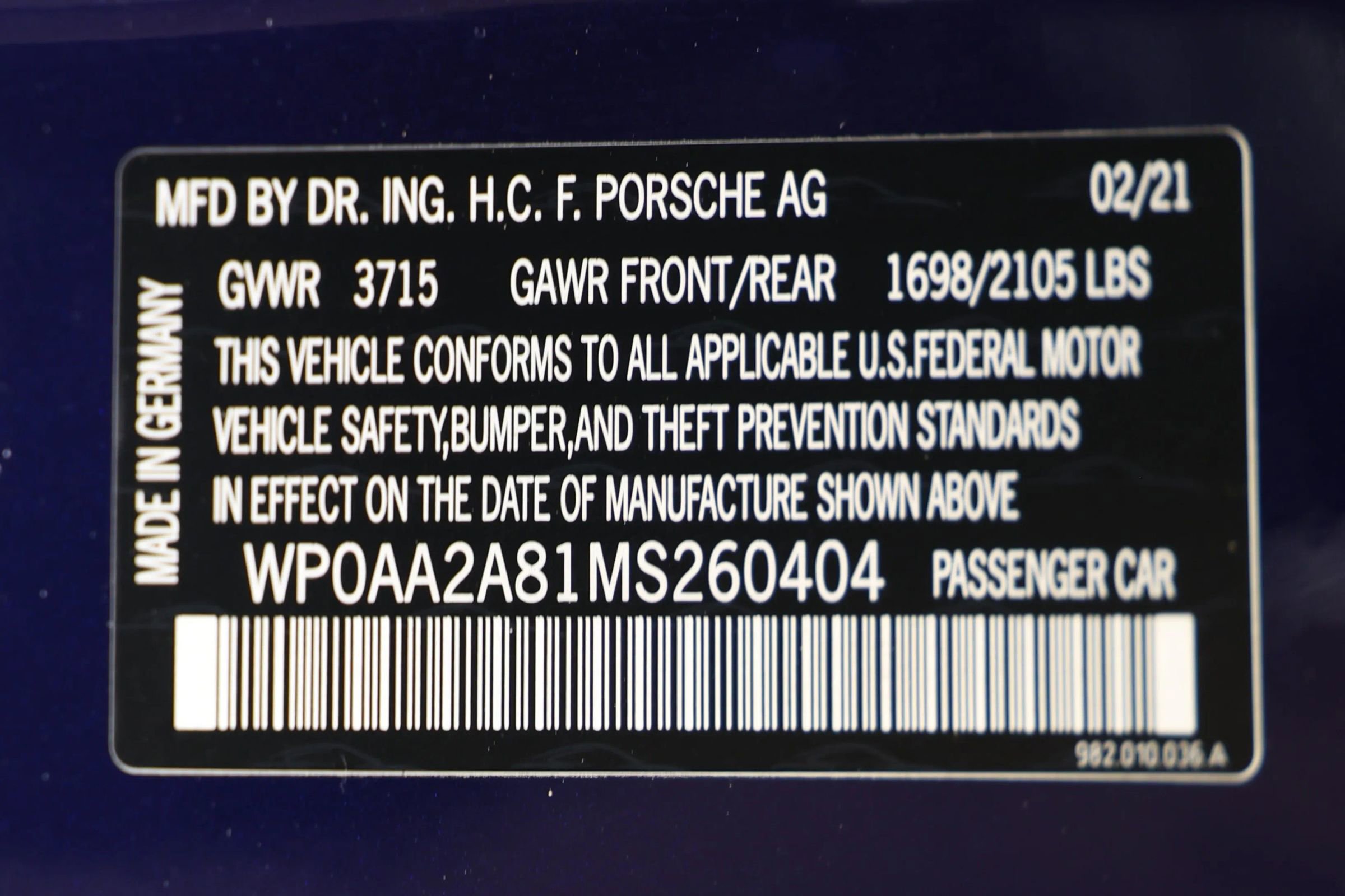 Used 2021 Porsche 718 Cayman RWD image 72