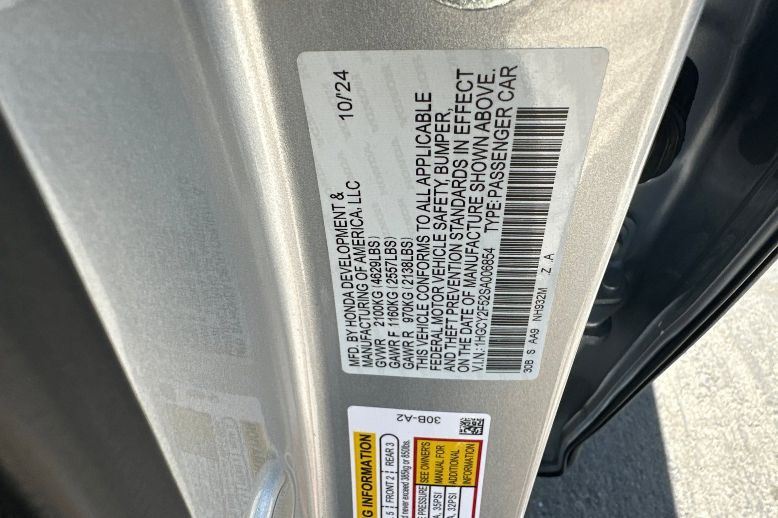 Certified 2025 Honda Accord Sport image 27