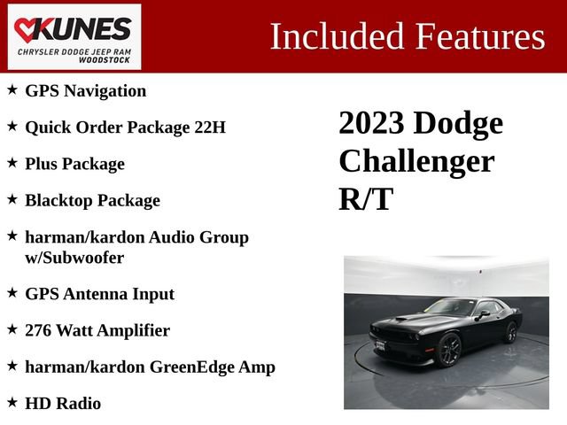 Used 2023 Dodge Challenger R/T w/ Plus Package RWD image 3