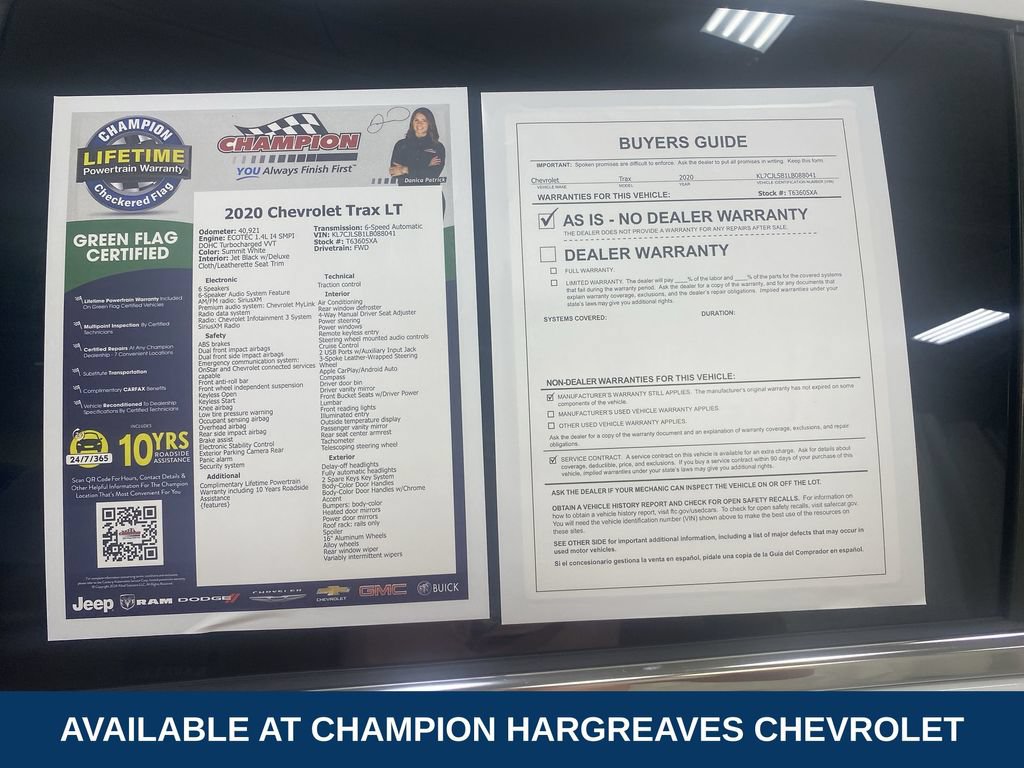 Used 2020 Chevrolet Trax LT w/ LT Convenience Package FWD image 43